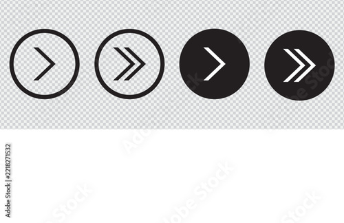 Right Arrow Icons Collection – Modern Directional Arrow Symbols for UI, Web Design and Navigation
