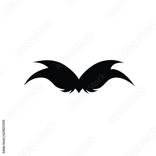 gothic bat silhoutte for hallpween desing 