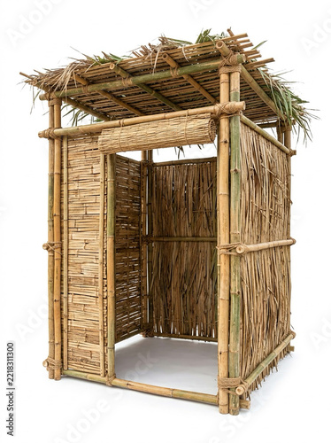 Sukkah Isolated – Traditional Jewish Holiday Shelter, Sukkot Architecture and 3D Design