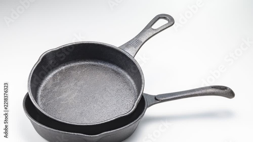 Cast Iron Skillets Stacked