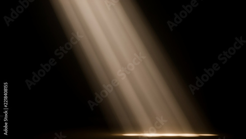 Warm spotlight beam light effect isolated graphic element