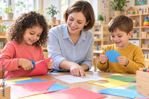 enfants à l' école maternelle
