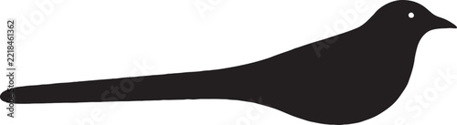 Black silhouette of a bird
