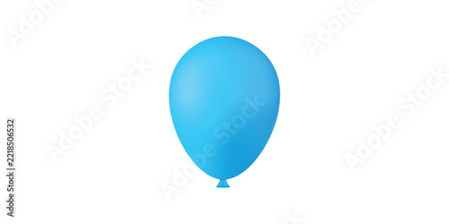 Single balloon silhouette vector flat illustration design.