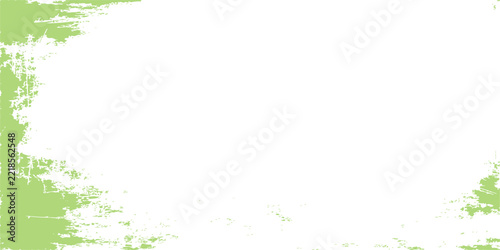 Light green grunge texture frame with distressed edges on a white background