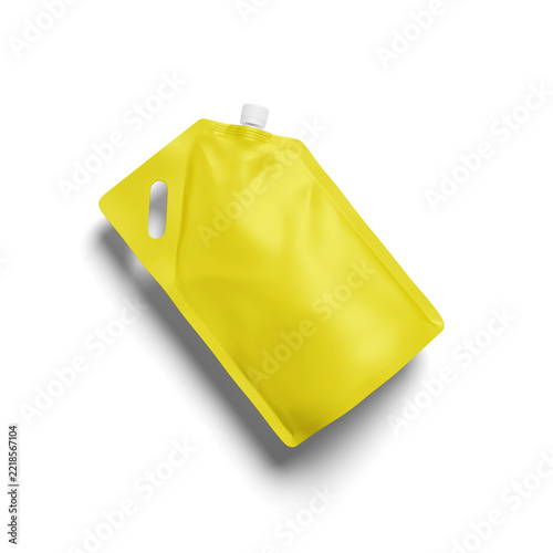 Realistic Spouted Pouch Product Packaging Mockup Transparent Background