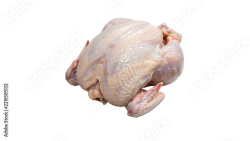 Whole raw chicken on clean surface