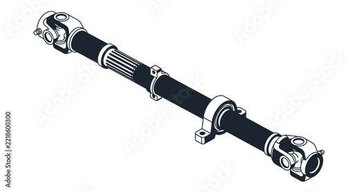 Driveline Shaft with Universal Joints