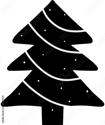 black christmas tree
