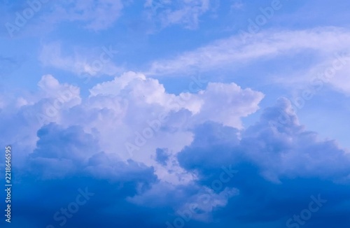 blue sky with clouds