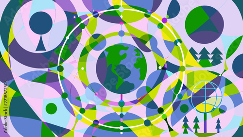 abstract background with circles