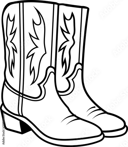 Cowboy boots, cowboy, Western boots,
Wild West, boots, vector,
