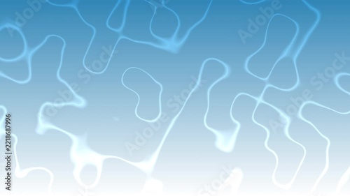 Cool Sky Gradient Background with Soft Glowing Wavy Light Lines. The smooth luminous contours create a calm, airy, and modern visual effect, making it ideal for motion graphics, and digital backdrops.