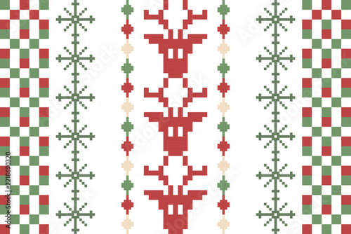 seamless pattern with christmas trees