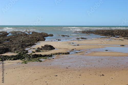 Obraz na plátně La plage de Sauveterre (Les Sables-d'Olonne, Vendée)
