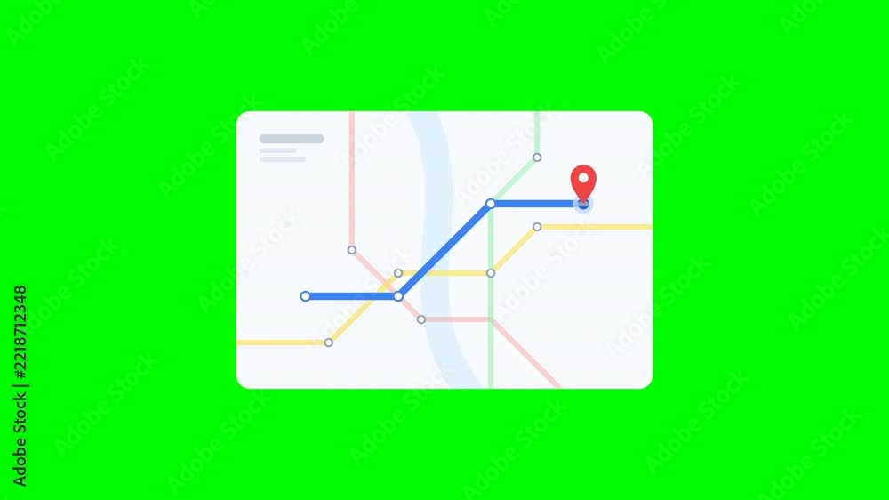 Subway Transit Route Map Animation Stock Video | Adobe Stock
