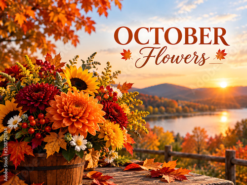 October Flowers by the Golden Lake
