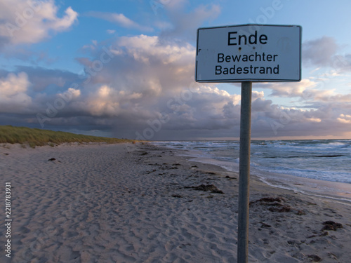 Saisonende mit leeren Stränden an der Ostsee