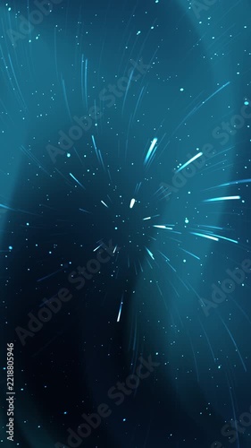 Abstract cosmic motion streaks with blue light patterns, suitable for futuristic designs, space concepts, or dynamic backgrounds for digital projects.