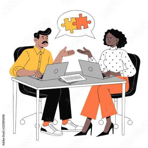 business people working on laptop
