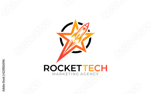 Illustration graphic vector of digital marketing solution business logo design