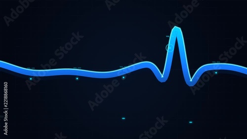 Continuous 3D market waveform showing a physical volatility spike propagating through financial nodes.