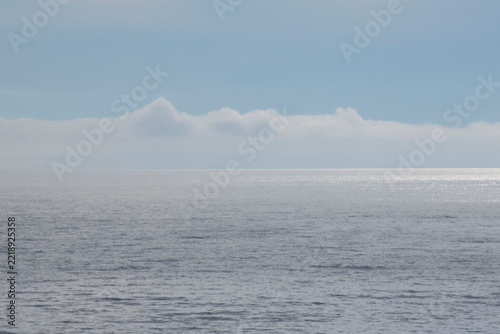 clouds over the sea