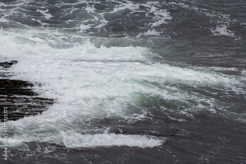 waves on the rocks