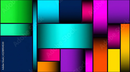 Abstract background featuring vibrant colorful rectangular shapes with a modern geometric design and smooth gradient transitions