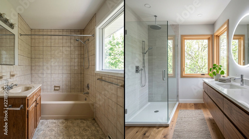 Before and After Bathroom Renovation: Outdated to Modern Luxury Spa