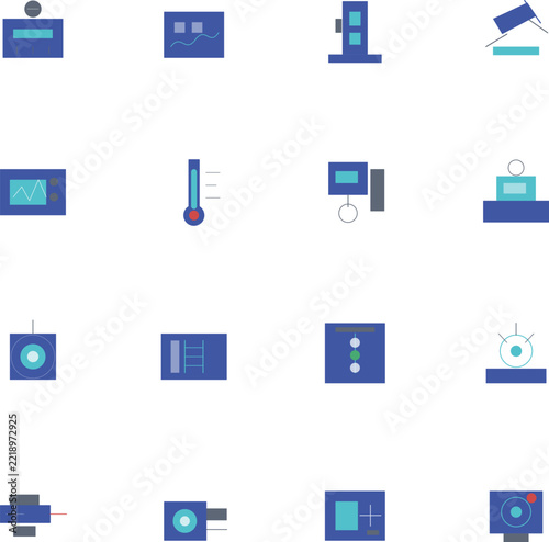 Scientific Instruments and Laboratory Equipment Icons