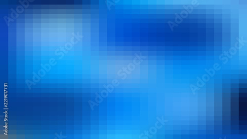 Fotografie Abstract pixelated background, featuring a grid, of blue squares, in a soft, mos