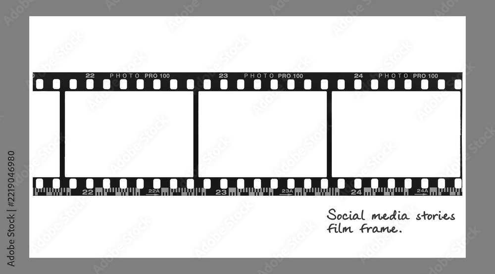 Fototapeta premium film strip isolated on white background.