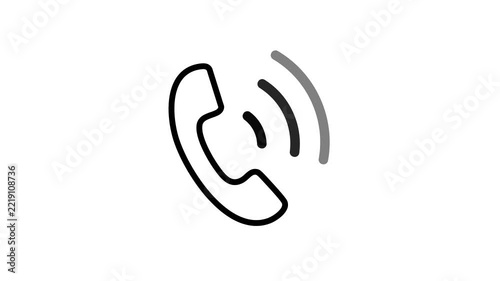 Phone Call Ringing Icon Animation - Incoming Call Vibration
