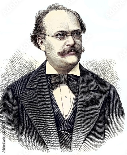 Alexandre Charles Lecocq (3 June 1832) (24 October 1918) was a French operetta composer, Historical, digitally restored reproduction from a 19th century original