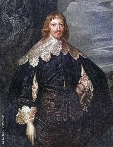 William Cavendish, 1st Duke of Newcastle, 1592-1675, English royalist general. From the book Lodges British Portraits, published in 1823, Historical, digitally restored reproduction from a 19th century original, Record date not stated
