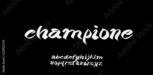 Modern Bold Font. Regular Italic Number Typography urban style alphabet fonts for fashion, sport, technology, digital, movie, logo design, vector illustration