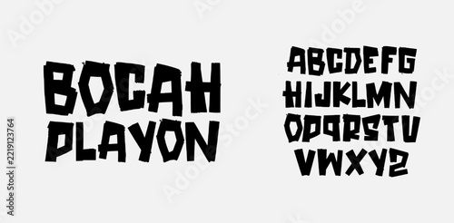 Modern Bold Font. Regular Italic Number Typography urban style alphabet fonts for fashion, sport, technology, digital, movie, logo design, vector illustration
