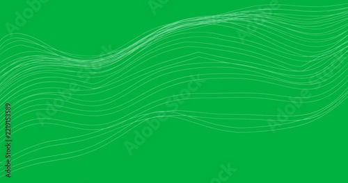 Curved white ribbons flowing on transparent background showcasing technology waveform motion