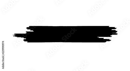 Black Ink Brush Stroke with Dynamic Paint Effect