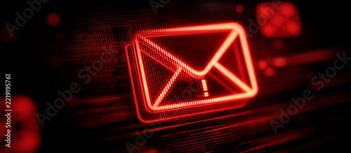 red email icon symbol