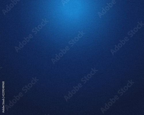 Abstract dark blue grainy gradient background, noise texture background.