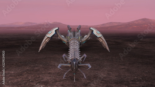ロボット怪獣　3DCGレンダリング