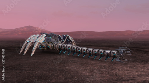 ロボット怪獣　3DCGレンダリング
