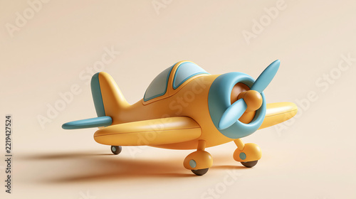 toy airplane isolated on white