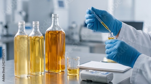 Cooking Oil Quality Inspection and Food Adulteration Concept