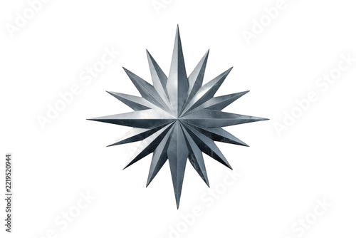 Charming dark geometric star ornament