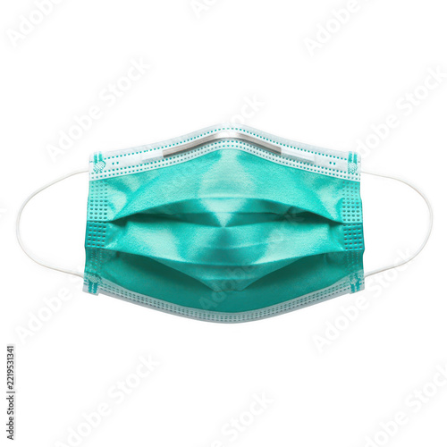 Disposable surgical face mask with ear loops