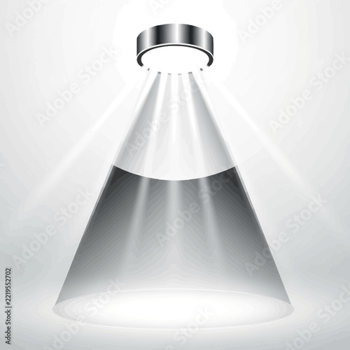 Spotlight Illustration – Modern Lighting Design Concept for Business and Marketing