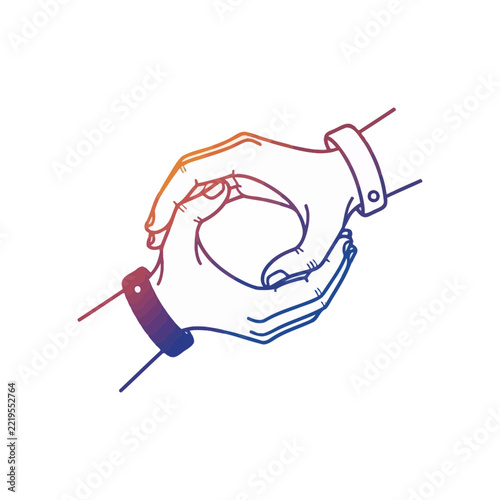 Support Handshake Partnership Collaboration Illustration Vector Graphic
